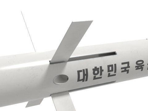 Portable missile Hyungoong and soldier 3Dモデル