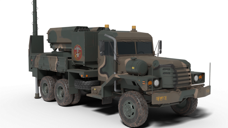 KOREA 70mm guided rocket Bigung launcher Model 3D .c4d .max .obj .3ds .fbx .stl .blend