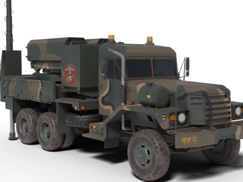 कोरिया 70 मिमी निर्देशित रॉकेट बिगुंग लांचर 3D मॉडल