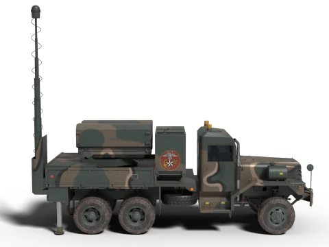 KOREA 70mm guided rocket Bigung launcher 3D Model