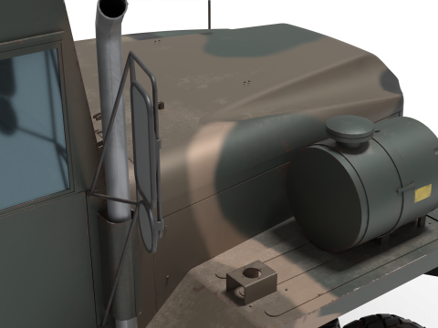 KOREA 70mm guided rocket Bigung launcher Model 3D