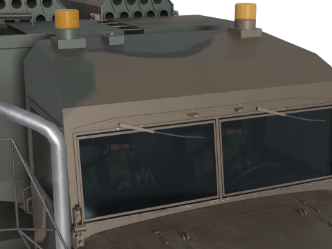 KOREA 70mm guided rocket Bigung launcher Model 3D
