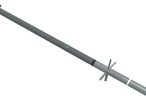 KOREA 70mm guided rocket Bigung launcher Model 3D