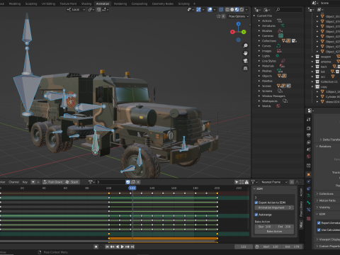 KOREA 70mm guided rocket Bigung launcher Model 3D