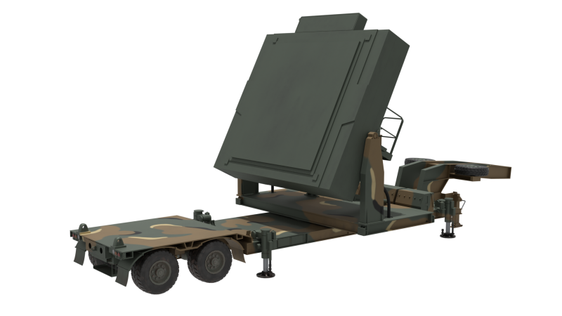 Korean radar L-SAM 3D 모델 .c4d .max .obj .3ds .fbx .stl .blend
