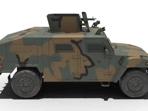 Korean military vehicle K-151 Model 3D