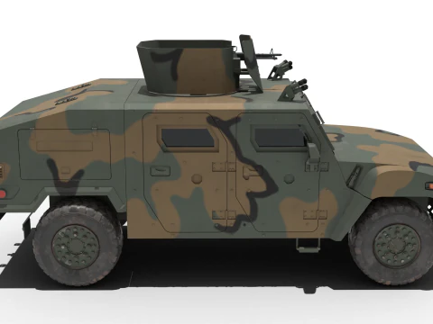 Korean military vehicle K-151 3D Model