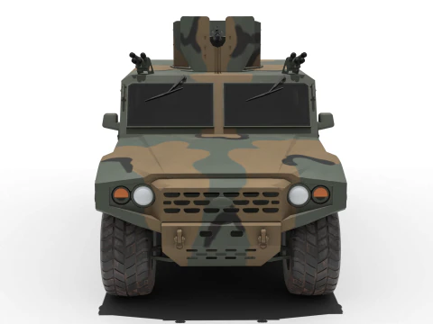 Korean military vehicle K-151 3D Model