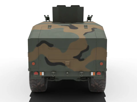 Korean military vehicle K-151 3D Model