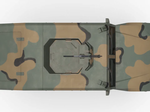 Korean military vehicle K-151 3D Model