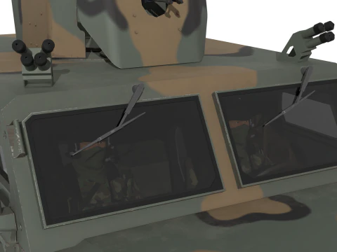 Korean military vehicle K-151 3D Model