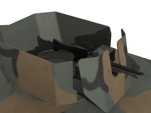 Korean military vehicle K-151 3D Model