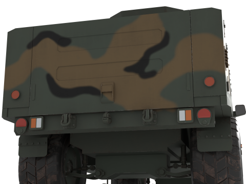 Korean military vehicle K-151 Model 3D