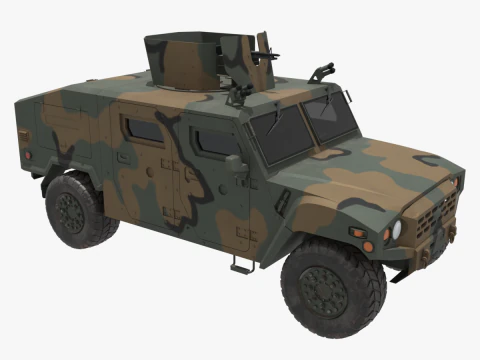 Korean military vehicle K-151 3D Model