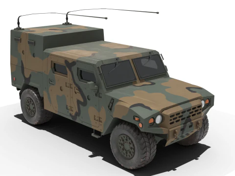 Ve&iacute;culo militar coreano K-152 Modelo 3D