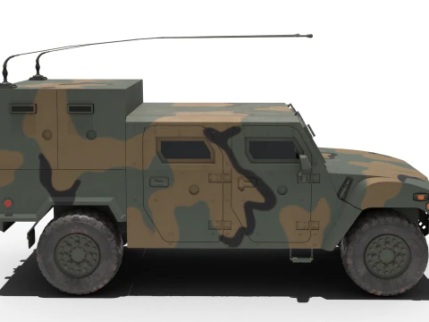 Korean military vehicle K-152 3D Model