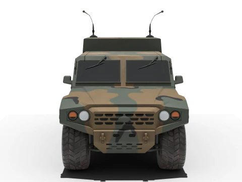 Korean military vehicle K-152 3D Model
