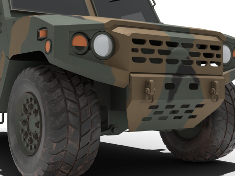Korean military vehicle K-152 3D-Modell