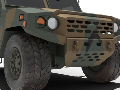 Korean military vehicle K-152 3D Model