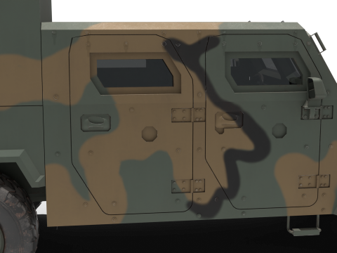 Korean military vehicle K-152 3D-Modell