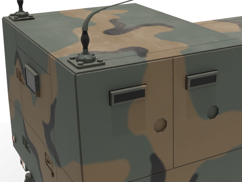 Korean military vehicle K-152 3D-Modell