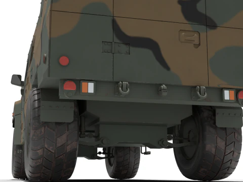 Korean military vehicle K-152 3D Model