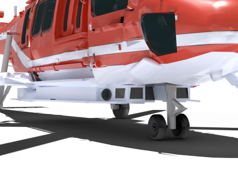 Korea Forest Service helicopter 3D Model