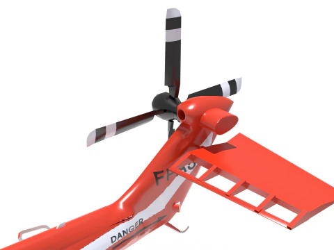 Korea Forest Service helicopter 3D Model