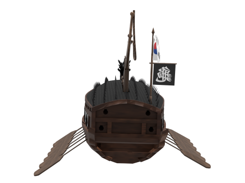 Turtle ship made by Admiral Yi Sun-sin of Korea Modelo 3D