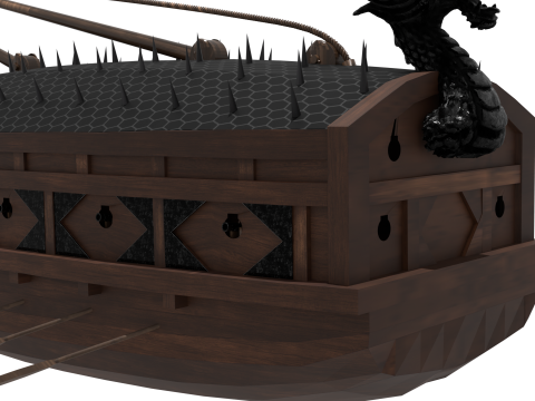 Turtle ship made by Admiral Yi Sun-sin of Korea Modelo 3D