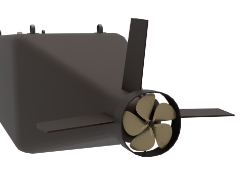 Korean unmanned submarine 3D Model