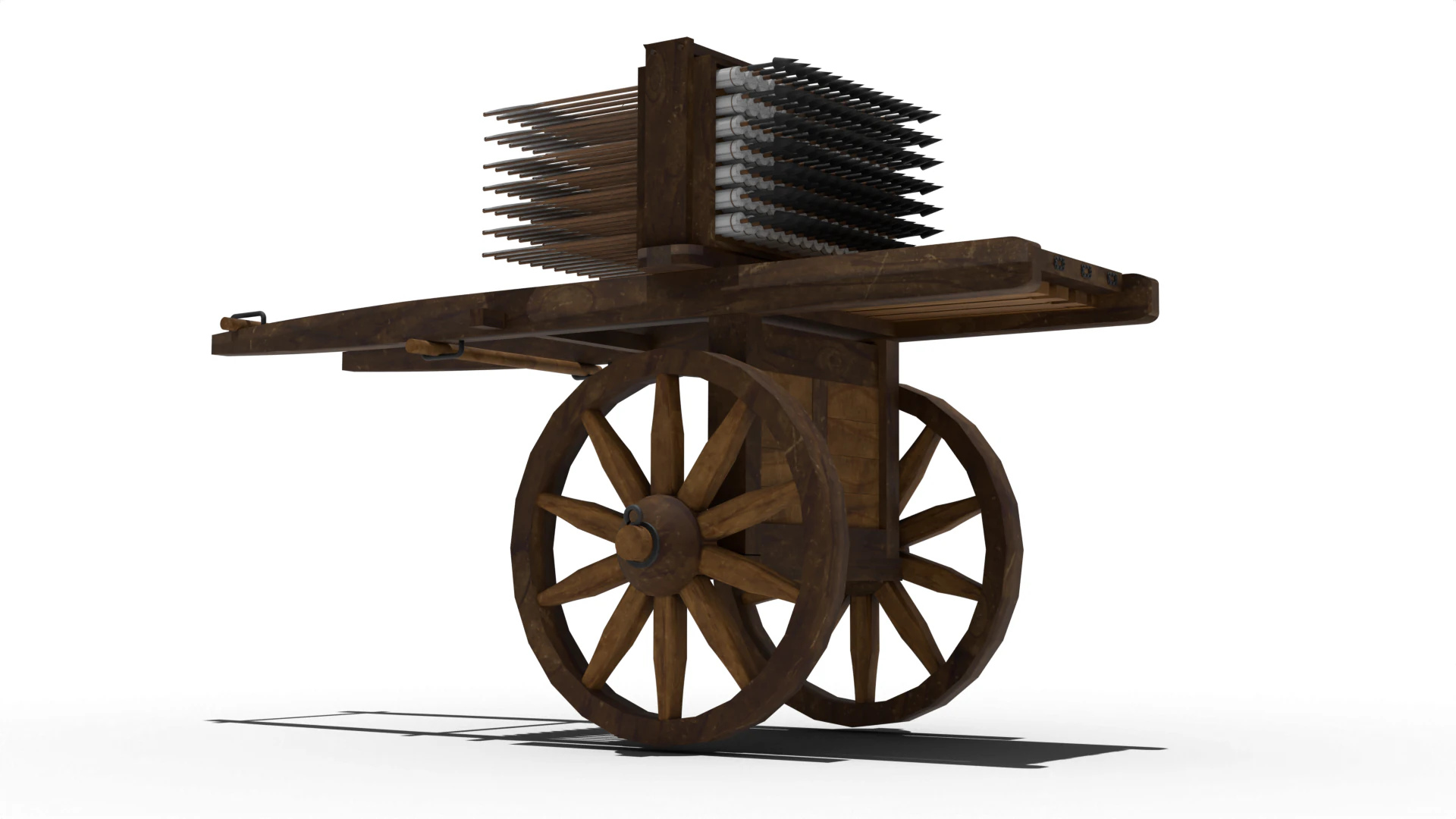 Arrow weapon Shingijeon 3D Model .c4d .max .obj .3ds .fbx .stl .blend