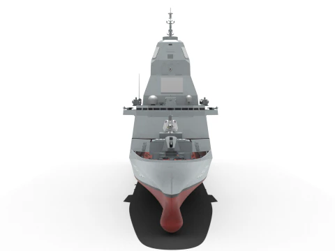 Korean next-generation destroyer KDDX-3 3D Model