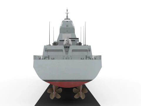 Korean next-generation destroyer KDDX-3 3D Model