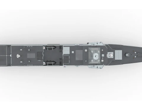 Korean next-generation destroyer KDDX-3 3D Model