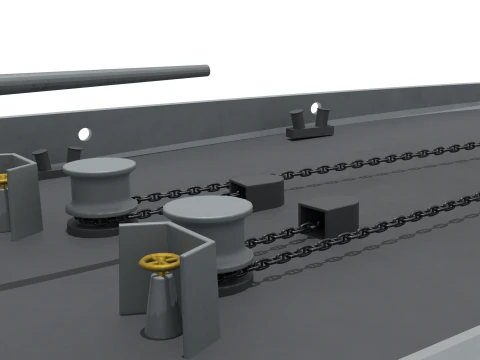 Korean next-generation destroyer KDDX-3 3D Model