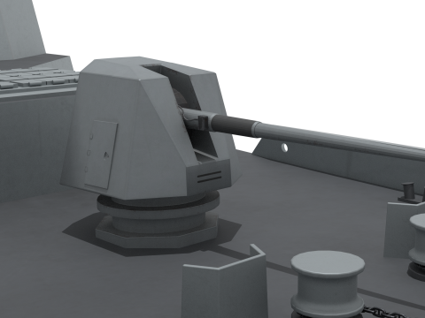 Korean next-generation destroyer KDDX-3 Modello 3D