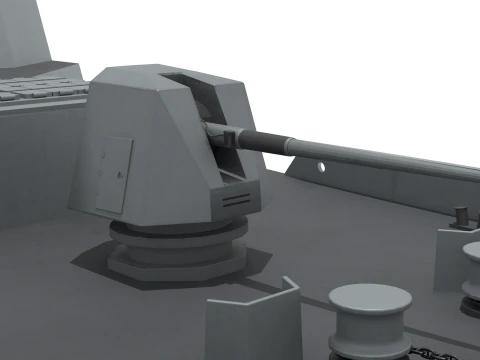 Korean next-generation destroyer KDDX-3 3D Model