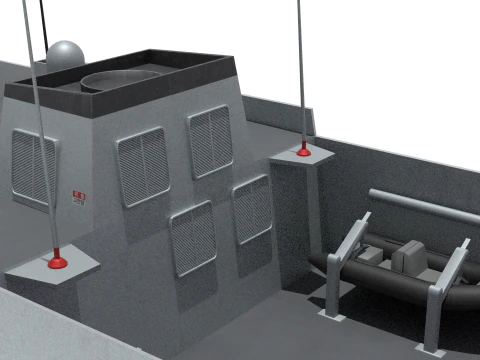 Korean next-generation destroyer KDDX-3 3D Model