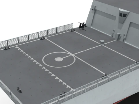 Korean next-generation destroyer KDDX-3 3D Model