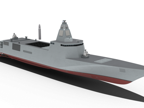 Korean Joint Strike Ship 2 3D Model