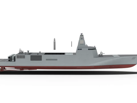 Korean Joint Strike Ship 2 3D Model