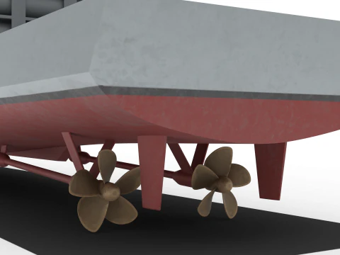 Korean Joint Strike Ship 2 3D Model