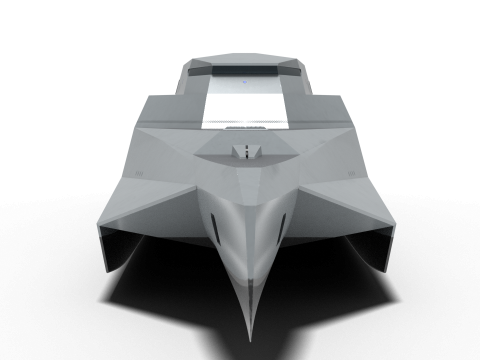 Korean drone command and control ship Modelo 3D