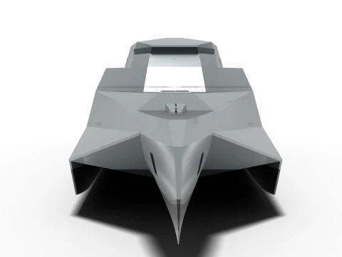 Korean drone command and control ship 3D Model