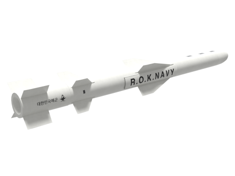 Korean anti-ship missile Haeseong Model 3D