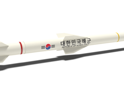 Korean anti-ship missile Haeseong2 Modelo 3D