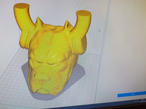 Kettlebell pitbull 5kg - Concrete or cement 3D Print Model
