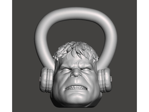 Kettlebell Hulk 10kg - Concrete or cement 3D-printmodel