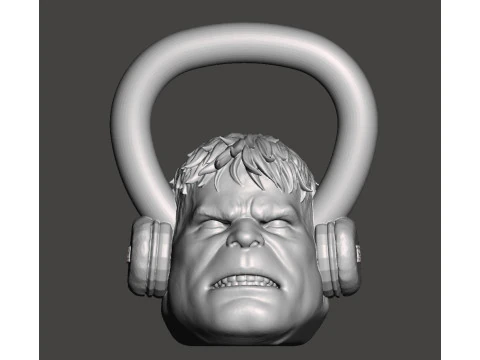 Kettlebell Hulk 10kg - Hormigón o cemento Modelo de impresión 3D